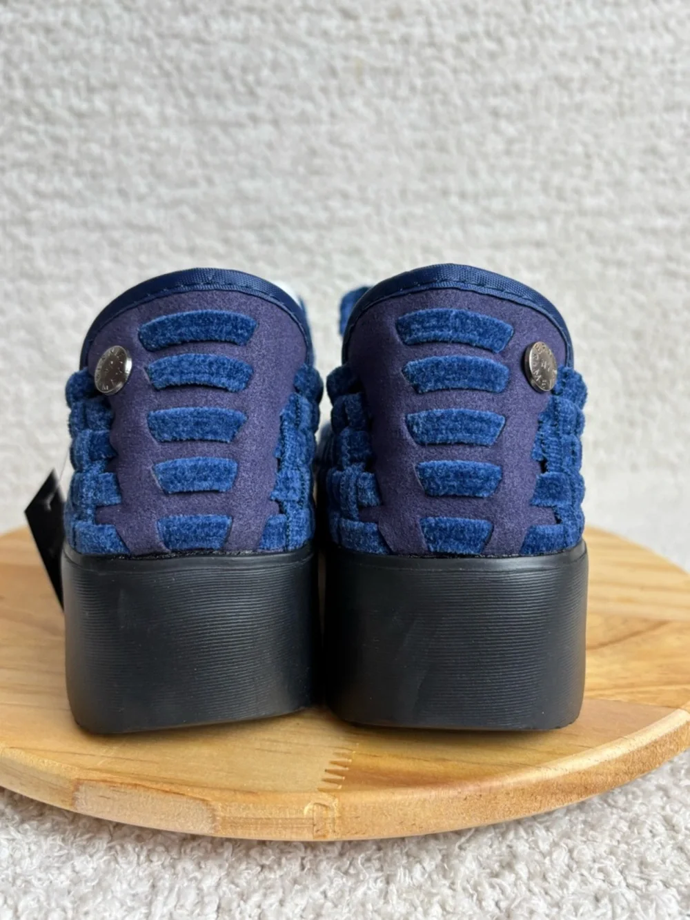Benie Mev Shoes Womens 40 US 9 Charm Comfi Mary Jane Woven Wedge in Blue